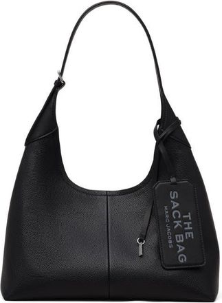 Marc Jacobs The Belted Sack Leather Shoulder Bag in Black at Nordstrom