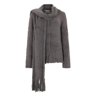Alberta Ferretti Dames, Truien, Grijs, Maat: S Polyamide