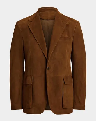 Polo Ralph Lauren Men & apos;s The RL67 Suede Two-Button Sport Jacket