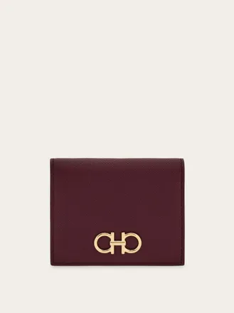 Ferragamo Women Gancini compact wallet Violet