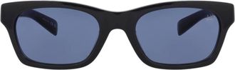 Dunhill Mens Square-Frame Recycled Acetate Sunglasses In Metallic Hinge