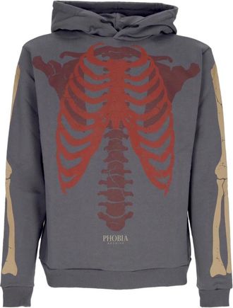 Phobia Archive Lichtgewicht Trainingspak Sweatshirt met Lange Mouwen - Heren - Hoodies - Grijs - M - Katoen - Hoodies & sweatvesten