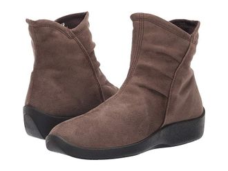 Arcopedico L19 Womens Zip Boots Olive Suede : EU 40 (US Womens 9) M, Suede/Synthetic