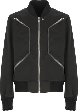 Rick Owens Heizer Flight Jacket - Heren - Bomber jackets - Zwart - M - Polyester - Jassen