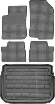OEM Juego De Alfombrillas De Goma Para Peugeot 2008 Ii Crossover (a Partir De 2019) + Alfombrilla Para El Maletero