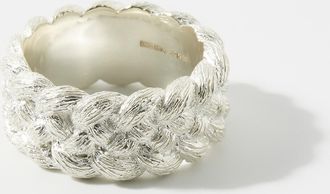 Bleue Burnham Mens Braid signet ring