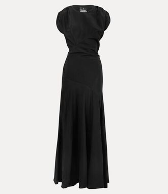 Vivienne Westwood Justina Dress Recycled Polyester Black 40 Women