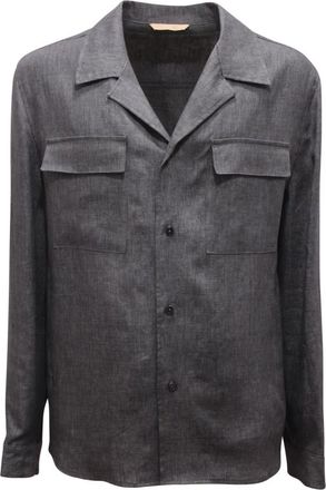BRIGLIA 1949 Linnen Jas John - Heren - Blazers - Grijs - XL - Linnen - Jassen