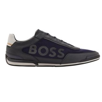 HUGO BOSS Heren Saturn Slip-on Trainers (Donkerblauw)