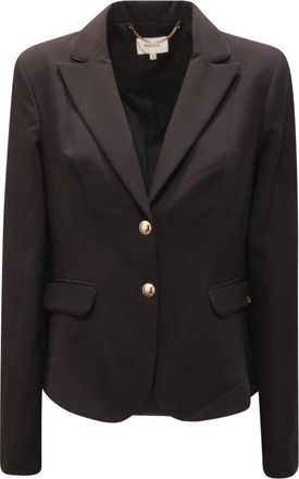 Kocca Giacca Wo Jacket - Dames - Blazers - Zwart - L - Leer - Jassen