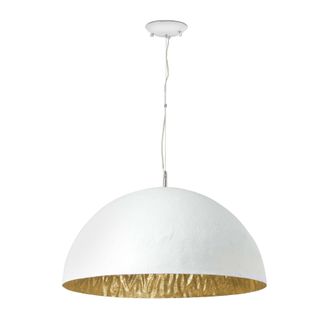 Netlighting Magma 3 Light Dome Ceiling Pendant White Gold E27