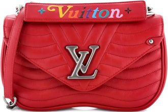 Louis Vuitton New Wave Chain Bag gewatteerde leren MM crossbodytas - Rood