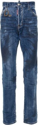 Dsquared2 Cool Guy slim-fit jeans - men - Calf Leather/Elastane/Cotton/Polyester/Cotton - 50 - Blue