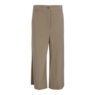 Max Mara Dames, Broeken, Bruin, Maat: XS Katoen