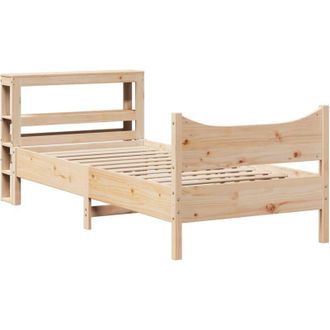vidaXL Vidaxl - Estructura De Cama Con Cabecero Madera Maciza Pino 75x190 Cm