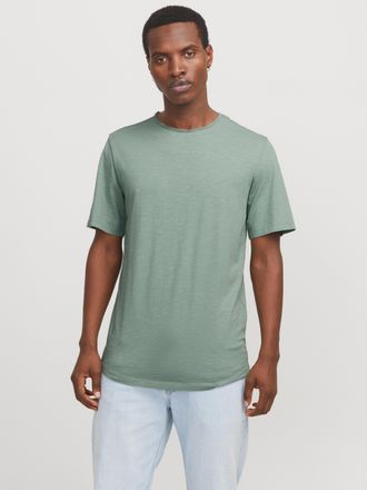 Jack & Jones Rundhalsshirt JACK & JONES JJEBASHER TEE O-NECK SS NOOS, Herren, Gr. XS, gr&uuml;n (iceberg gr&uuml;n), Jersey, Obermaterial: 100% Baumwolle, unifarben, regular