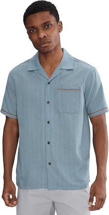 Hurley Lay Day Camp Short Sleeve Mens T Shirt Grey Teal : SM, Cotton/Polyester
