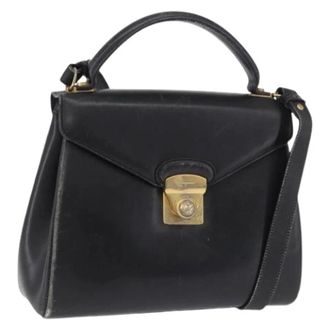 Ferragamo Pre-owned Hand Bag - Dames - Pre-owned - Zwart - Maat: ONE Size Leer