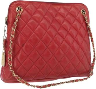 Chanel Pre-owned Cross Body Bags, female, Red, Size: ONE SIZE Pre-owned Vintage Crossbody Bag