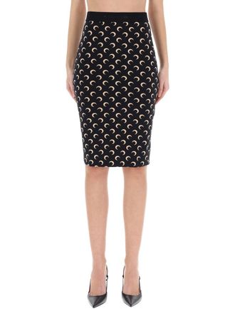Marine Serre Midi Skirt Moon