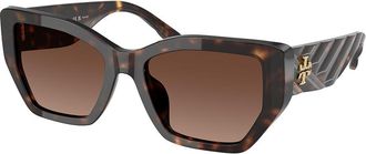 Tory Burch TY7187U Polarized 1728T5 Womens Sunglasses Tortoiseshell Size 53