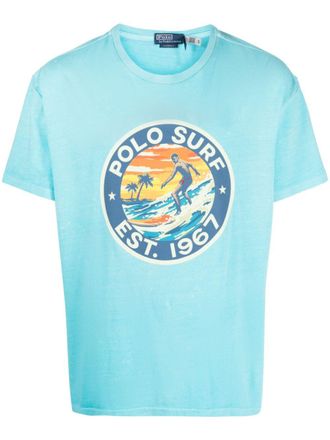 Polo Ralph Lauren T-shirt met tekst - Blauw