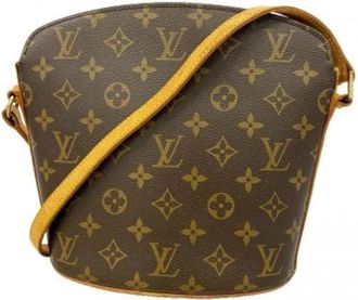 Louis Vuitton Vintage, unisex, Bruin, ONE Size, Pre-owned Canvas Shoulder Bag