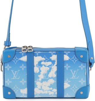 Louis Vuitton Blue White Monogram Handbag Shoulder Bag (Pre-Owned)