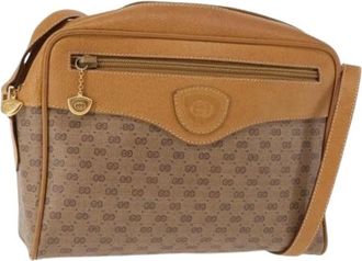 Gucci Pre-owned Vintage Cross Body Bag - Dames - Vintage Schoudertas - Beige - ONE Size - Leer - Vintage