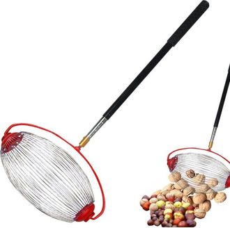 Gabrielle Cosechadora De Nueces De 45-150 Cm, Cosechadora De Nueces De Rodillo, Cosechadora De Nueces De Aluminio Con Varilla Telesc&oacute;pica