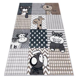 RugsX RugsX Fun Rug in Grey | Size: 200 cm x 290 cm