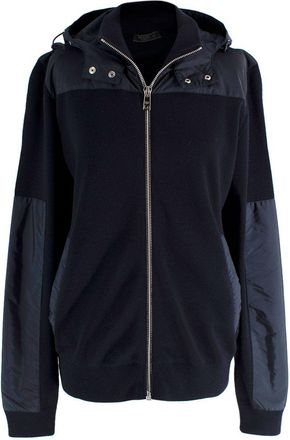 Prada Navy Nylon and Wool Windbreaker Size M