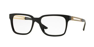 Versace Demo Square Mens Eyeglasses VE3218 GB1 53
