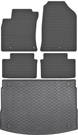 OEM Hyundai I30 Iii Hatchback De 2017 (juego) - Alfombrillas De Goma Para Coche + Alfombrilla Para Maletero