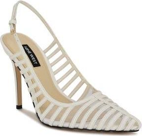 Nine West Filane Pointed Toe Pump in White at Nordstrom Rack, Size 7