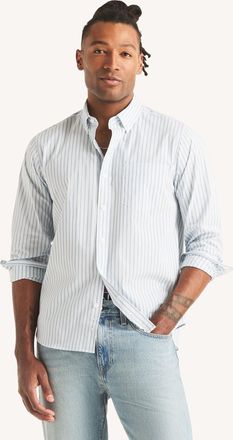 Nautica Mens Classic Fit Wrinkle-Resistant Striped Shirt