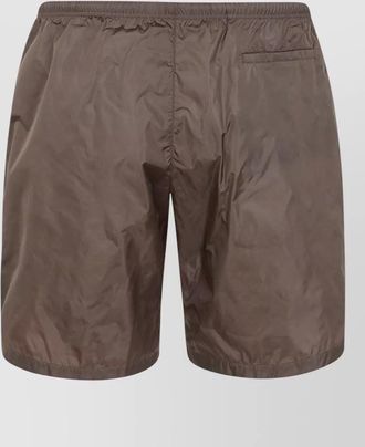 Palm Angels swim shorts curved logo back pocket