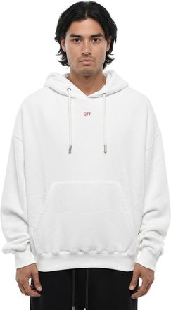 Off-white White Oversized Logo Hoodie