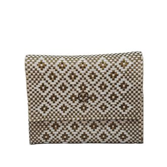 Lola's Bag Womens Handmade Aztec Long Chain Strap Crossbody Bag In Gold