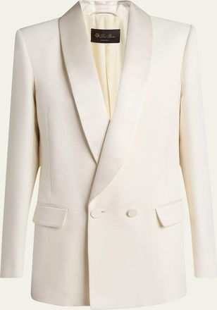 Loro Piana Doreen Double-Breasted Wool Jacket