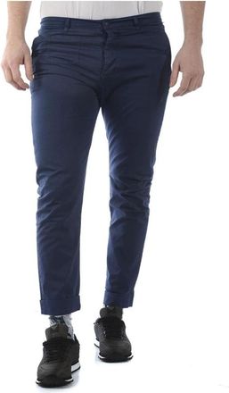 Daniele Alessandrini Jeans - Heren - Slim Fit Broeken - Blauw - W30 - Katoen - Broeken