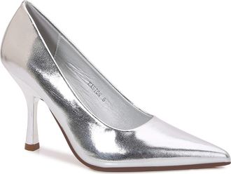 Berness Easton Pointed Toe Pump in Silver at Nordstrom Rack, Size 7.5