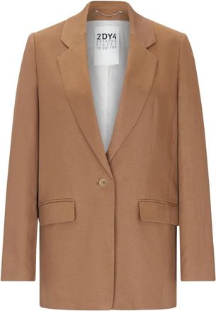 Drykorn Glendale Brown Jacket - Dames - Blazers - Bruin - M - Jassen