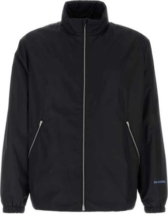 Jil Sander Giacca con zip Jil Sander con stampa logo