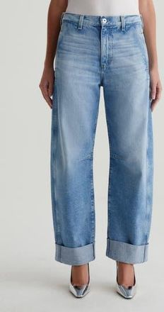 AG - Adriano Goldschmied Mercer Cuffed Barrel Jeans in Santorini at Nordstrom Rack, Size 30
