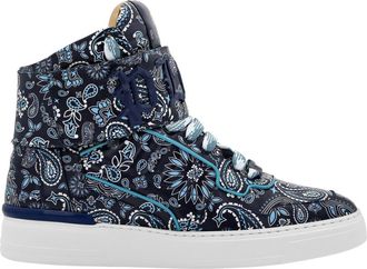 Philipp Plein Thunder Hi-Top Sneakers - unisex - Sneakers - Blauw - 39 EU - Katoen - Schoenen