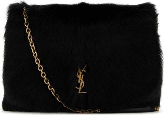 Saint Laurent Black Shearling Jamie 4.3 Shoulder Bag