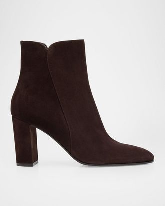 Gianvito Rossi 85mm Suede Ankle Booties