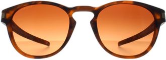 Oakley Round Unisex Matte Brown Tortoise Prizm Gradient Latch - One Size
