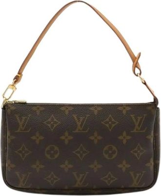 Louis Vuitton Pre-owned Shoulder Bags, female, Brown, Size: ONE SIZE Pre-owned Monogram Pouch